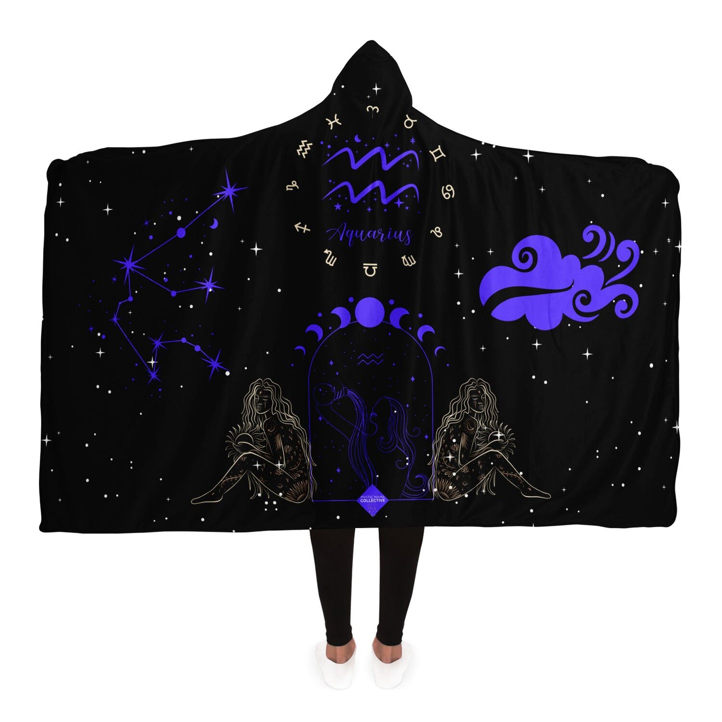 Aquarius Hooded Goddess Meditation Blanket