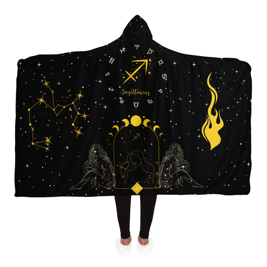 Sagittarius Hooded Goddess Meditation Blanket